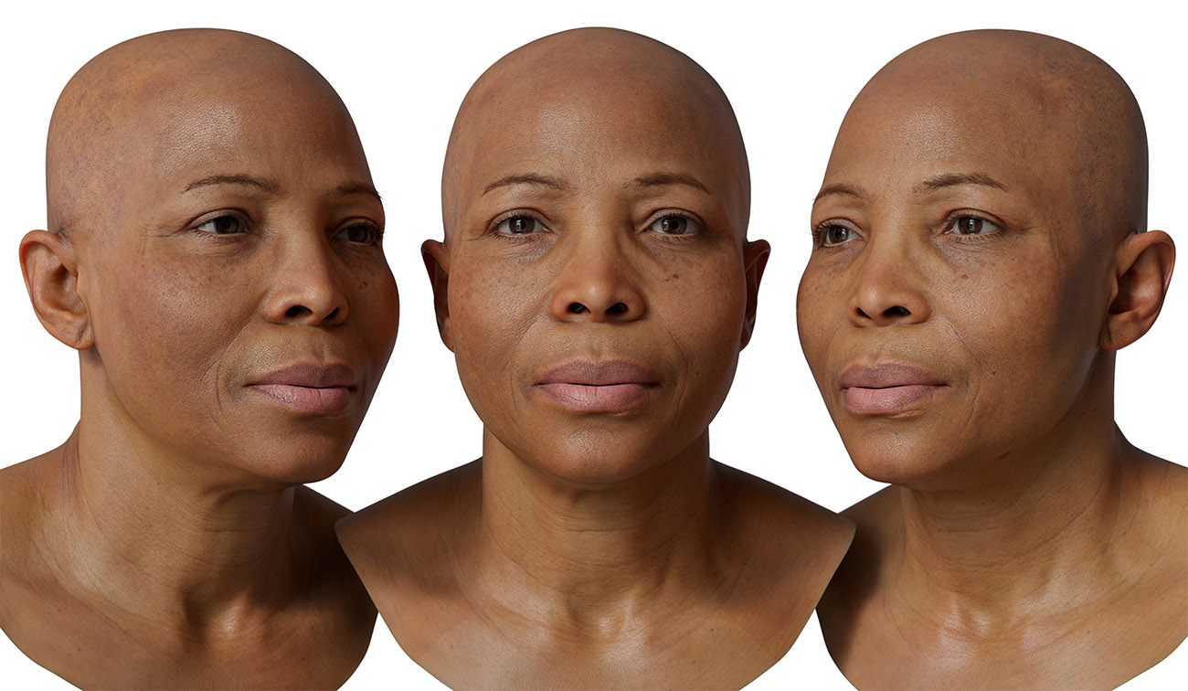 Female 3d head scan download